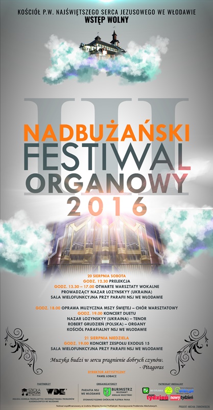 Zaproszenie na III Nadbuaski Festiwal Organowy