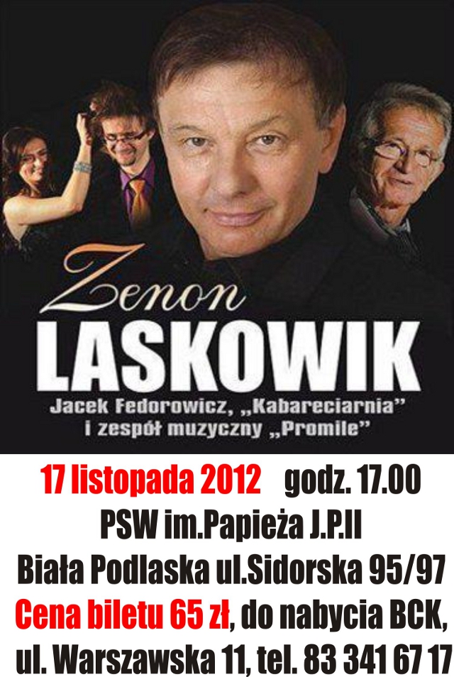 Zenon Laskowik Jacek Fedorowicz Biaa Podlaska plakat