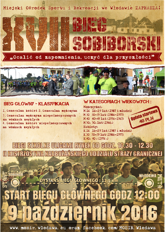 Zapisy na XVII Bieg Sobiborski