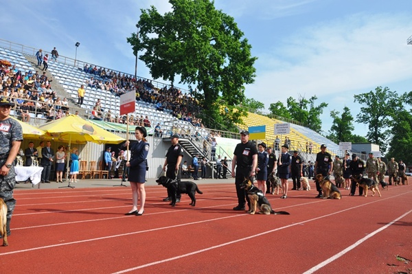 Iga i Koks na midzynarodowych zawodach psów subowych na Ukrainie