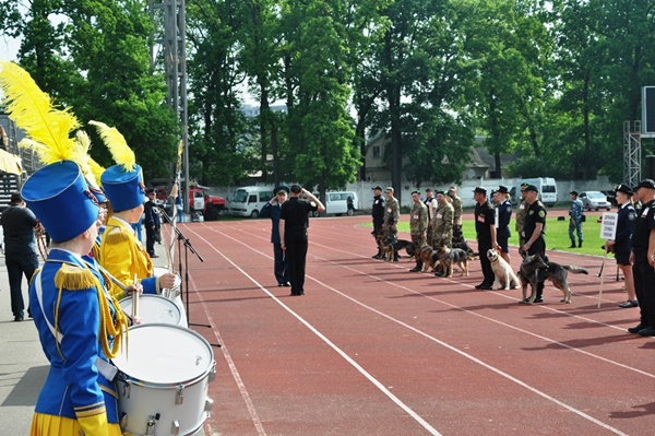 Iga i Koks na midzynarodowych zawodach psów subowych na Ukrainie