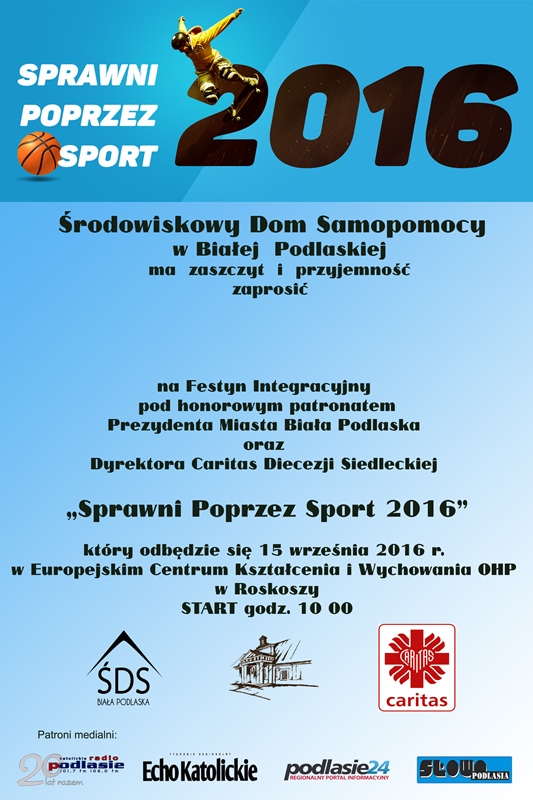 Festyn Integracyjny "Sprawni Poprzez Sport 2016"