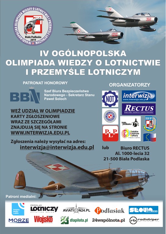 IV Ogólnopolska Olimpiada Wiedzy o Lotnictwie i Przemyle Lotniczym